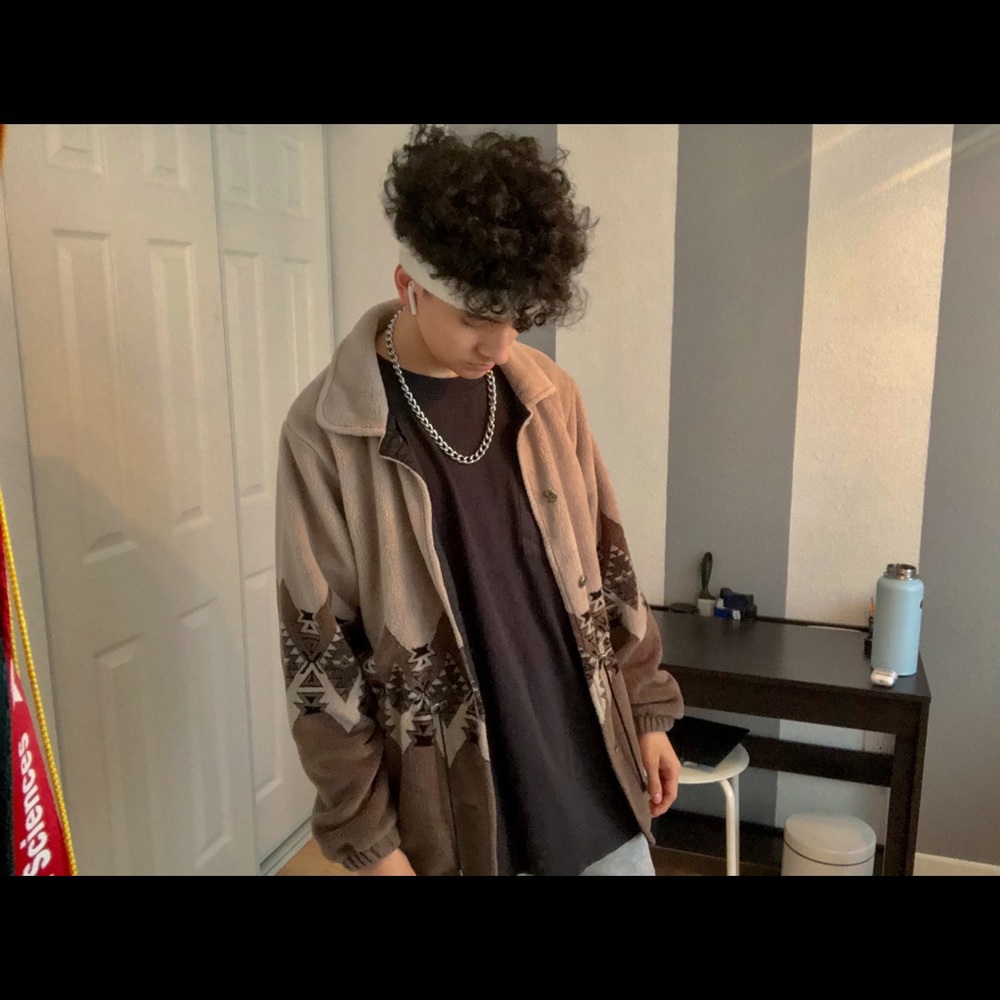 Sherpa jacket /vintage fleece jacket/ jacket